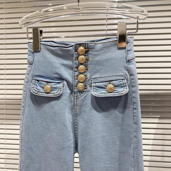 women's jeans net red autumn women denim trousers 2021 fashion lady temperament metal button high waist jean stretch skinny pencil pant, Blue
women's jeans net red autumn women denim trousers 2021 fashion lady temperament metal button high waist jean stretch skinny pencil pant, Blue