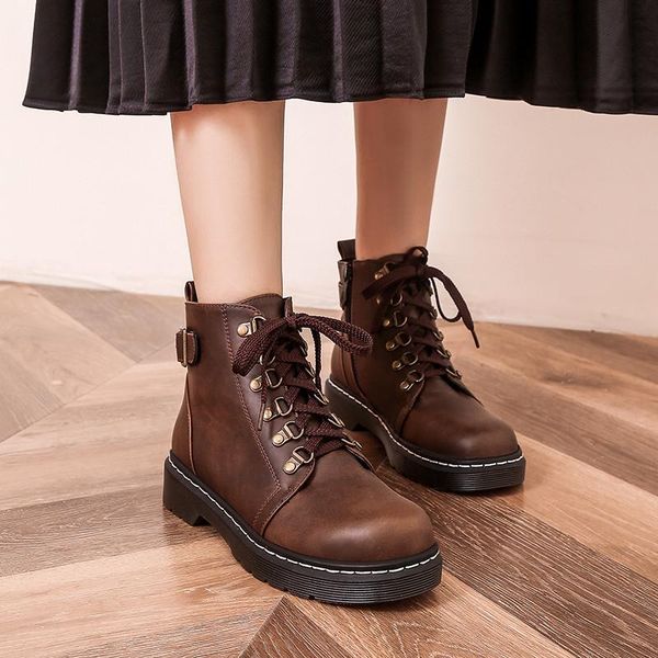 boots ymechic 2021 vintage brown black lace up flat heel gothic buckle biker military combat ankle for women winter shoes
boots ymechic 2021 vintage brown black lace up flat heel gothic buckle biker military combat ankle for women winter shoes
