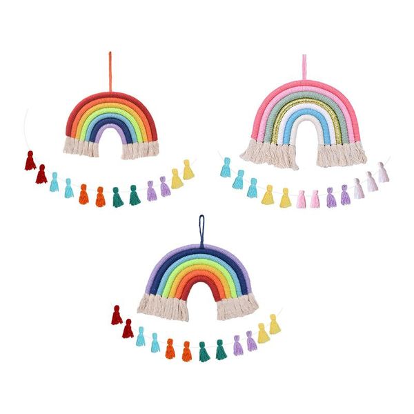 tapestries 2 pcs rainbow wall hanging decor with ornament tassel garland, macrame handmade weaving
tapestries 2 pcs rainbow wall hanging decor with ornament tassel garland, macrame handmade weaving