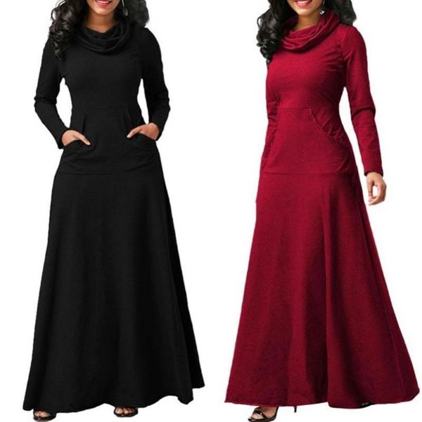 casual dresses christmas for women 2021 plus size autumn solid color cowl neck long sleeve maxi dress with pockets, Black;gray
casual dresses christmas for women 2021 plus size autumn solid color cowl neck long sleeve maxi dress with pockets, Black;gray