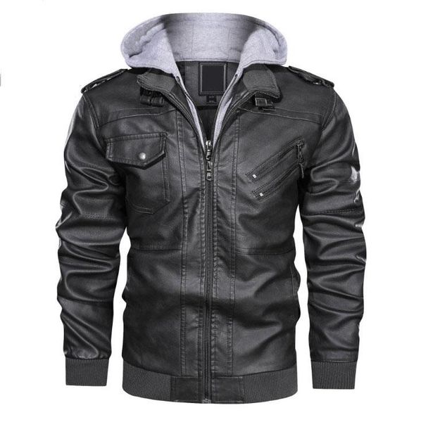 men's fur & faux leather jackets autumn coats casual motorcycle men outwear oblique zipper hooded pu, Black
men's fur & faux leather jackets autumn coats casual motorcycle men outwear oblique zipper hooded pu, Black