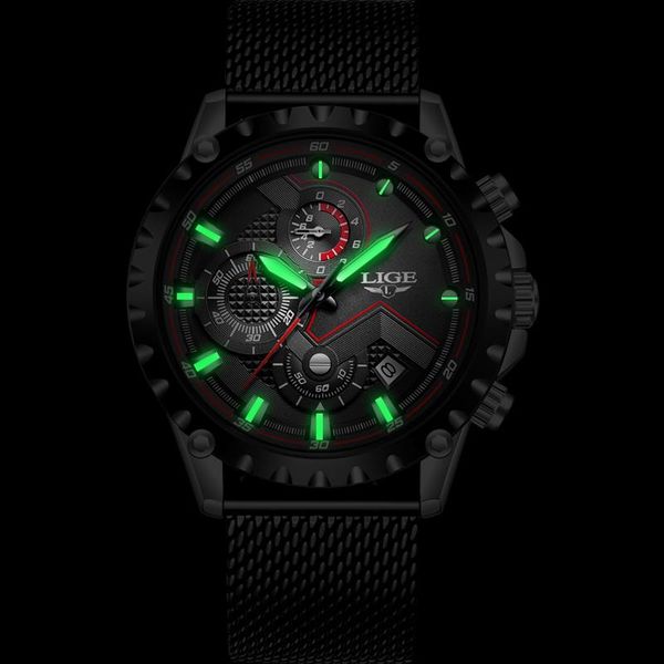 wristwatches 2021lige men watch blue mesh belt fashion quartz gold mens watches waterproof clock relogio masculino, Slivery;brown
wristwatches 2021lige men watch blue mesh belt fashion quartz gold mens watches waterproof clock relogio masculino, Slivery;brown