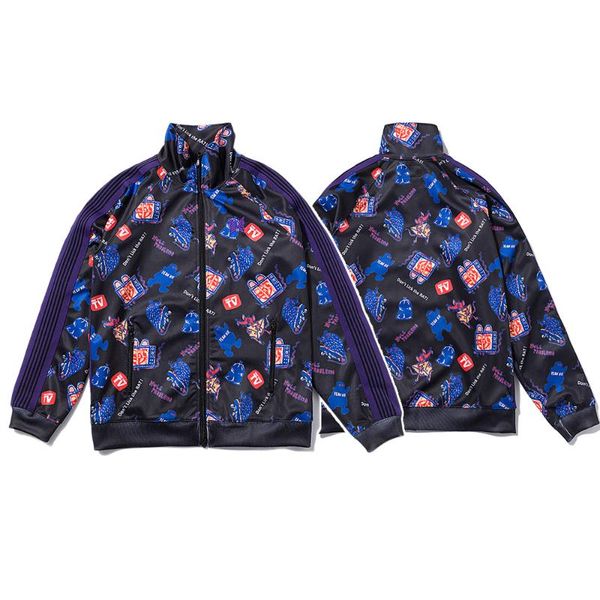 men's jackets awge needles men women 1:1 butterfly embroidery ribbon leisure coats digital printing jacket, Black;brown
men's jackets awge needles men women 1:1 butterfly embroidery ribbon leisure coats digital printing jacket, Black;brown