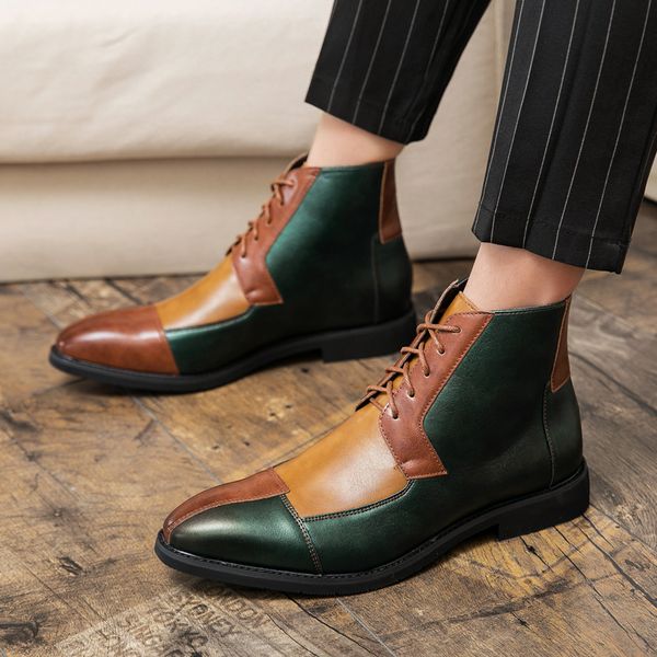 men boots genuine leather chelsea boots mens motorcycle ankle boots wedding party dress shoes outdoor walking shoes, Black
men boots genuine leather chelsea boots mens motorcycle ankle boots wedding party dress shoes outdoor walking shoes, Black