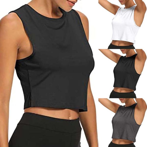 women's t-shirt short yoga sports dance athletic tank crop shirts sleeveless cropped gym fitness running workout t-shirts wear, White
women's t-shirt short yoga sports dance athletic tank crop shirts sleeveless cropped gym fitness running workout t-shirts wear, White