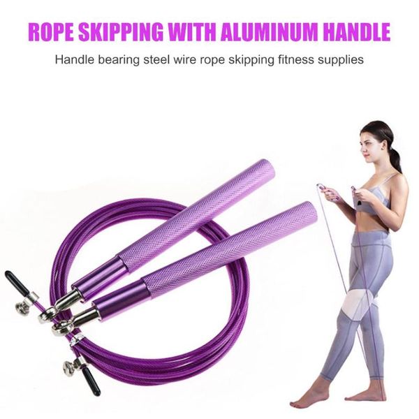 durable jump ropes delicate design aluminum handle wire rope swivel skipping for crossfit fitness workout gym
durable jump ropes delicate design aluminum handle wire rope swivel skipping for crossfit fitness workout gym