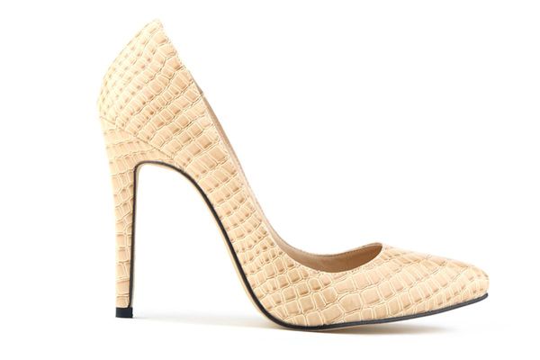 single shoes pointed classic thin heel bottom super high-heeled women's crocodile dress, Black
single shoes pointed classic thin heel bottom super high-heeled women's crocodile dress, Black