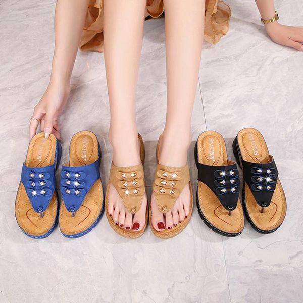 women's ladies slippers beach summer shoes fashion casual sandals crystal wedges platforms outdoor, Black
women's ladies slippers beach summer shoes fashion casual sandals crystal wedges platforms outdoor, Black