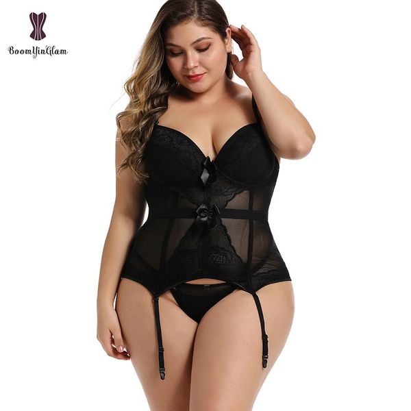 bustiers & corsets plus size corset lingerie lace up bodysuit for women strap and backless bowknot with suspenders 944#, Black;white
bustiers & corsets plus size corset lingerie lace up bodysuit for women strap and backless bowknot with suspenders 944#, Black;white
