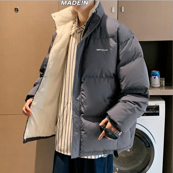 men's cotton padded overcoat, winter clothing, lamb wool et, new in 2021, Black
men's cotton padded overcoat, winter clothing, lamb wool et, new in 2021, Black