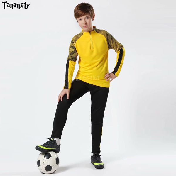 2-pics kids training tracksuit long sleeve winter soccer running suit sets survetement football kits jackets pants sports suits, Black
2-pics kids training tracksuit long sleeve winter soccer running suit sets survetement football kits jackets pants sports suits, Black