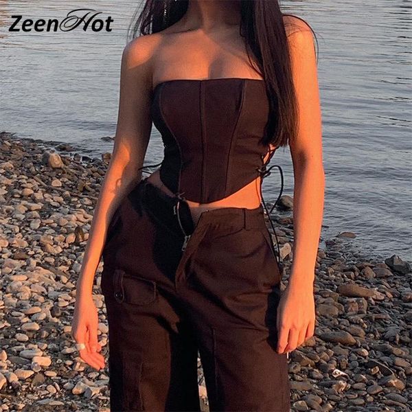 women's tanks & camis club strapless side hollow out lace up bodycon crop women fashion sleeveless skinny pure streetwear camisole, White
women's tanks & camis club strapless side hollow out lace up bodycon crop women fashion sleeveless skinny pure streetwear camisole, White
