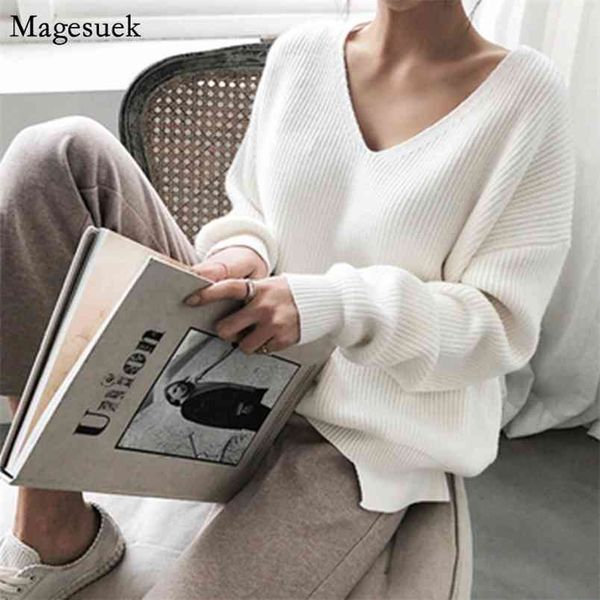 autumn winter casual knitted sweater women v-neck vintage s sweaters solid plus size pullover jumper 7290 50 210512, White;black
autumn winter casual knitted sweater women v-neck vintage s sweaters solid plus size pullover jumper 7290 50 210512, White;black