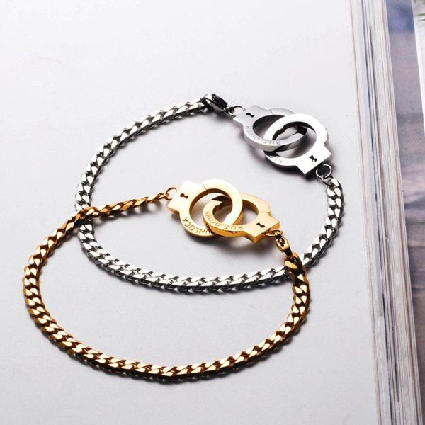 bangle trendy handcuffs stainless steel bracelets ladies chain fashion metal ornaments accessories party gift jewelry, Black
bangle trendy handcuffs stainless steel bracelets ladies chain fashion metal ornaments accessories party gift jewelry, Black