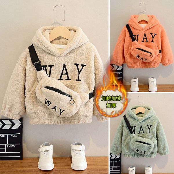 2021 boys girls sweatshirts with bag winter wool thick children hooded long sleeves sweatshirt warm boy kids sweatshirts, Blue;gray
2021 boys girls sweatshirts with bag winter wool thick children hooded long sleeves sweatshirt warm boy kids sweatshirts, Blue;gray