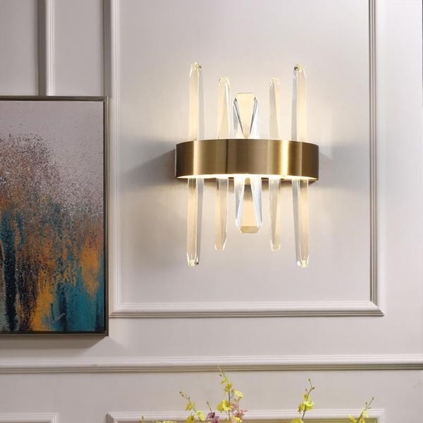 modern design crystal wall lamp for bedroom bedside luxury stainless steel sconce indoor lighting light
modern design crystal wall lamp for bedroom bedside luxury stainless steel sconce indoor lighting light