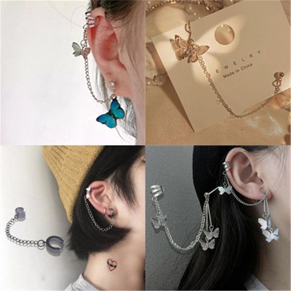 fashion rhinestone tassel butterfly drop earrings for women wedding party chain double jewelry gift dangle & chandelier, Silver
fashion rhinestone tassel butterfly drop earrings for women wedding party chain double jewelry gift dangle & chandelier, Silver