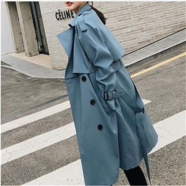 women's trench coats windbreaker female 2021 spring autumn korean leisure chic loose ladies harbor wind long coat for women x509 blue, Tan;black
women's trench coats windbreaker female 2021 spring autumn korean leisure chic loose ladies harbor wind long coat for women x509 blue, Tan;black