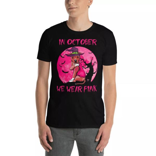 we wear pink in october breast cancer awareness dog tattoo pink ribbon t-shirt, White;black
we wear pink in october breast cancer awareness dog tattoo pink ribbon t-shirt, White;black