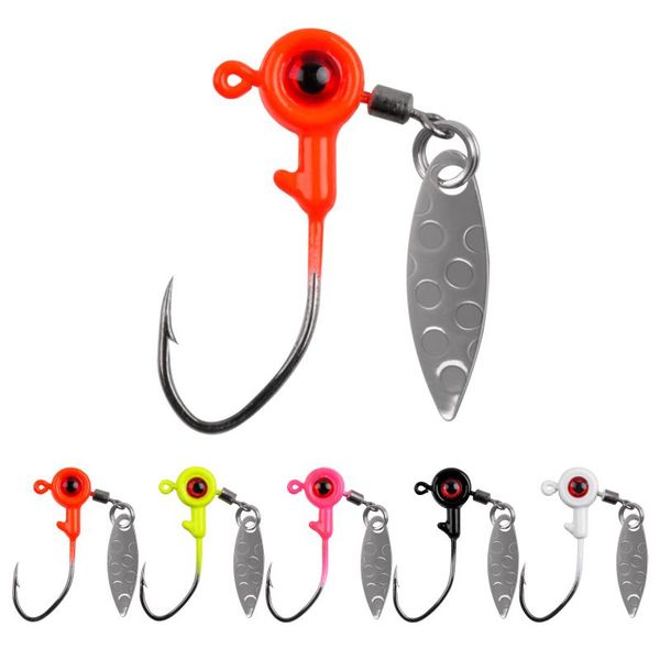 fishing hooks 10pcs jig heads freshwater lures head with eye ball painted jigs for bass crappie
fishing hooks 10pcs jig heads freshwater lures head with eye ball painted jigs for bass crappie