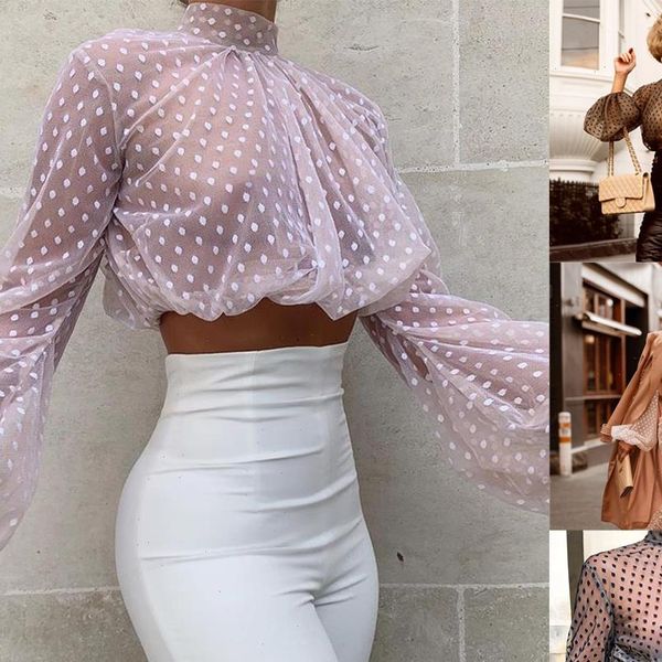 itfabs womens blouses brand puff sleeve crop women see through sheer mesh tank dot print turtle neck shirt blouse, White
itfabs womens blouses brand puff sleeve crop women see through sheer mesh tank dot print turtle neck shirt blouse, White
