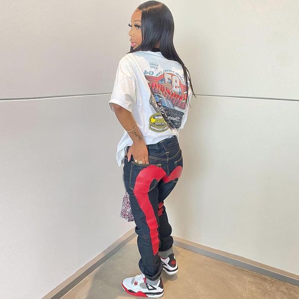 women's jeans low rise streetwear women cyber y2k goth cargo pants fall 2021 colorblock graphic denim trousers, Blue
women's jeans low rise streetwear women cyber y2k goth cargo pants fall 2021 colorblock graphic denim trousers, Blue