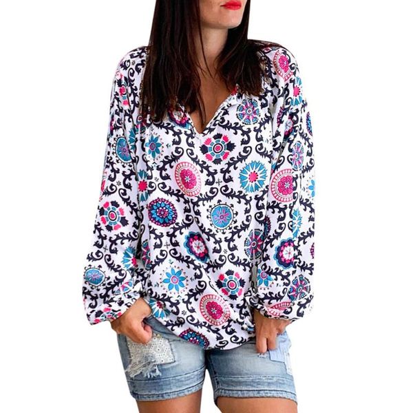 women's blouses & shirts womail ladies floreal casual loose printing autumn womens long sleeve 2021, White
women's blouses & shirts womail ladies floreal casual loose printing autumn womens long sleeve 2021, White