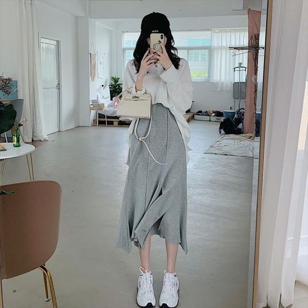 winter draped rib pleated elastic women skirt high waist long autumn ladies quality midi plus size, Black
winter draped rib pleated elastic women skirt high waist long autumn ladies quality midi plus size, Black