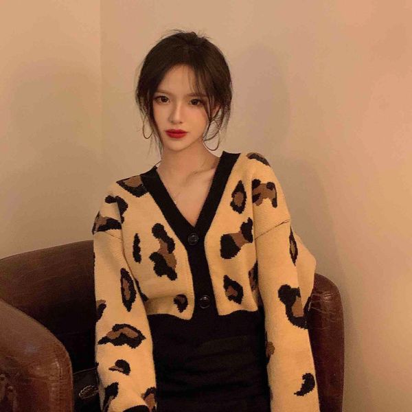 women's jackets ichoix autumn and winter girl style short shirt only breasted leopard with neckline v nightgown n3de, Black;brown
women's jackets ichoix autumn and winter girl style short shirt only breasted leopard with neckline v nightgown n3de, Black;brown