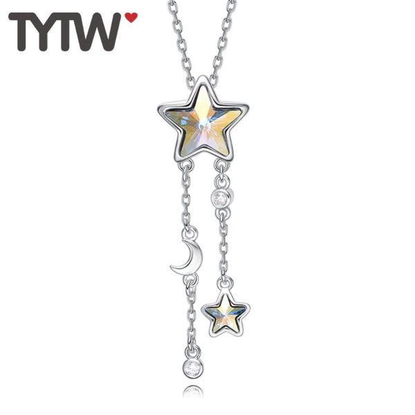 pendant necklaces tytw crystals from austrian star charm pendants women necklace chic fashion jewelry gift, Silver
pendant necklaces tytw crystals from austrian star charm pendants women necklace chic fashion jewelry gift, Silver