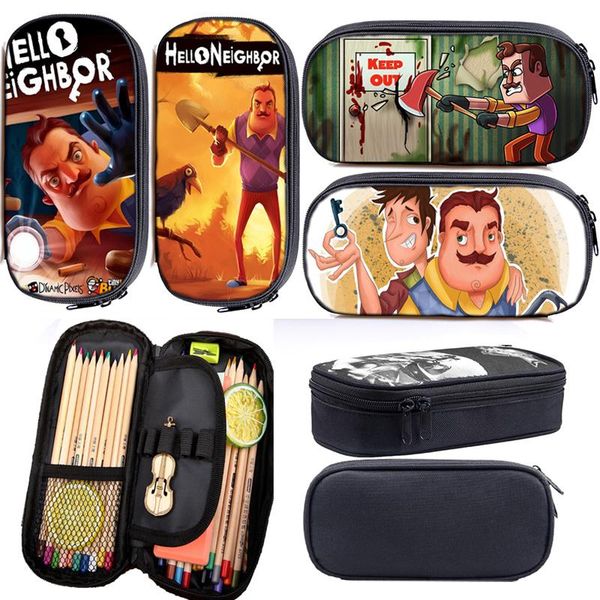 cosmetic bags & cases boys and girls game hello neighbor pencil case cute stationery box makeup school
cosmetic bags & cases boys and girls game hello neighbor pencil case cute stationery box makeup school