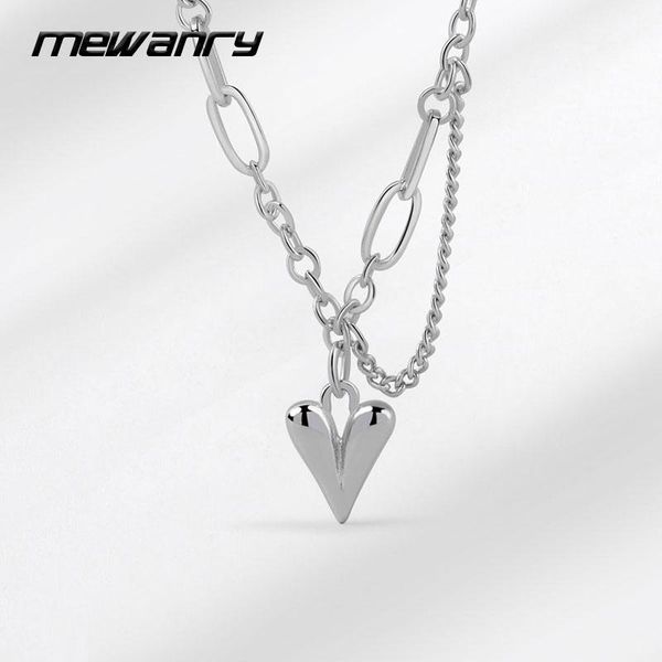 chains mewanry 925 sterling silver necklace trendy elegant vintage couples simple love heart tassel chain party jewelry gift for women 
chains mewanry 925 sterling silver necklace trendy elegant vintage couples simple love heart tassel chain party jewelry gift for women