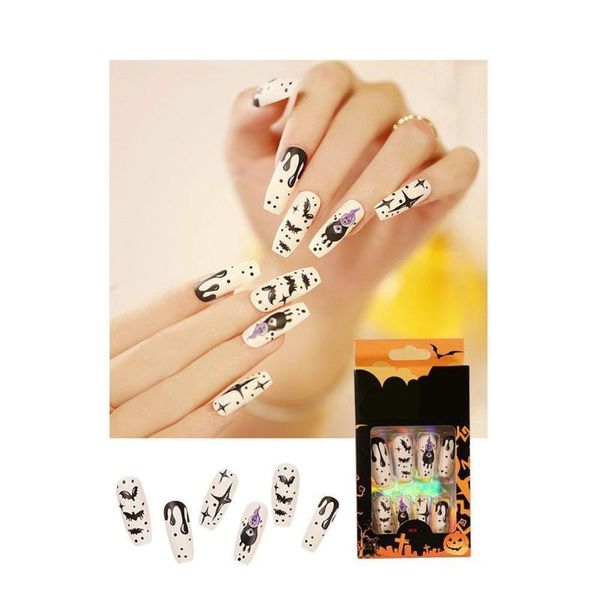 false nails halloween long wear nail finished product fake diy ballerina patch glue s5z4, Red;gold
false nails halloween long wear nail finished product fake diy ballerina patch glue s5z4, Red;gold
