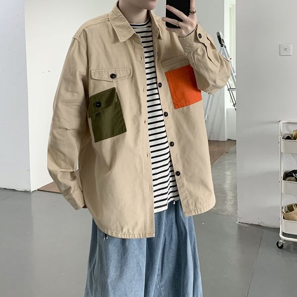 men's casual shirts cotton clothes long sleeve hawaiian cargo shirt military style loose camisa social masculina streetwear -xl d, White;black
men's casual shirts cotton clothes long sleeve hawaiian cargo shirt military style loose camisa social masculina streetwear -xl d, White;black