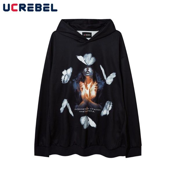 men's hoodies & sweatshirts portrait print mens high street autumn casual streetwear loose long sleeve pullover men, Black
men's hoodies & sweatshirts portrait print mens high street autumn casual streetwear loose long sleeve pullover men, Black