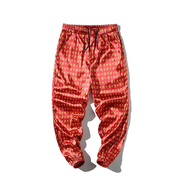 m-5xl plus size chinese letters printed elastic waist cuffed pants drawstring waist ankle length pants spring summer men clothes, Black
m-5xl plus size chinese letters printed elastic waist cuffed pants drawstring waist ankle length pants spring summer men clothes, Black