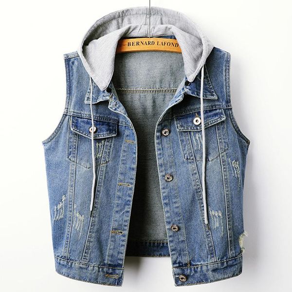 women's jackets hooded high-quality spring and autumn korean denim slim fit plus size clothes casual version sleeveless, Black;brown
women's jackets hooded high-quality spring and autumn korean denim slim fit plus size clothes casual version sleeveless, Black;brown