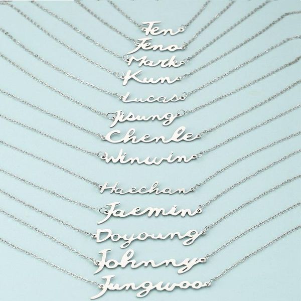 chains nct member signature letter bracelet silver color stainless steel chain bracelets for women fans jewelry accessories
chains nct member signature letter bracelet silver color stainless steel chain bracelets for women fans jewelry accessories