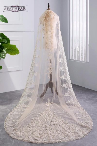 bridal veils 2021 luxury of shiny year wedding veil with crystal applique beads church high quality, Black
bridal veils 2021 luxury of shiny year wedding veil with crystal applique beads church high quality, Black