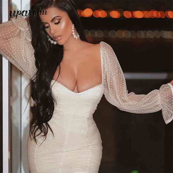 women's white polka dot lace bandage dress v-neck bubble long sleeve bodycon club party mini dresses 210524, Black;gray
women's white polka dot lace bandage dress v-neck bubble long sleeve bodycon club party mini dresses 210524, Black;gray