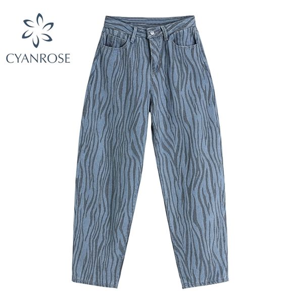streetwear zebra stripes print women jeans 90s vintage high waist denim harem pants female baggy harajuku y2k trousers 210515, Blue
streetwear zebra stripes print women jeans 90s vintage high waist denim harem pants female baggy harajuku y2k trousers 210515, Blue