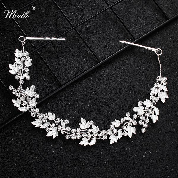 miallo white crystal alloy leaves hair vine bridal head ornaments wedding hair jewelry accessories tiaras and crowns, Slivery;golden
miallo white crystal alloy leaves hair vine bridal head ornaments wedding hair jewelry accessories tiaras and crowns, Slivery;golden