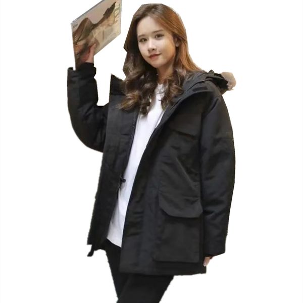 down jacket expeditionary work clothes men and women thickened outdoor lovers medium long coat, Black
down jacket expeditionary work clothes men and women thickened outdoor lovers medium long coat, Black