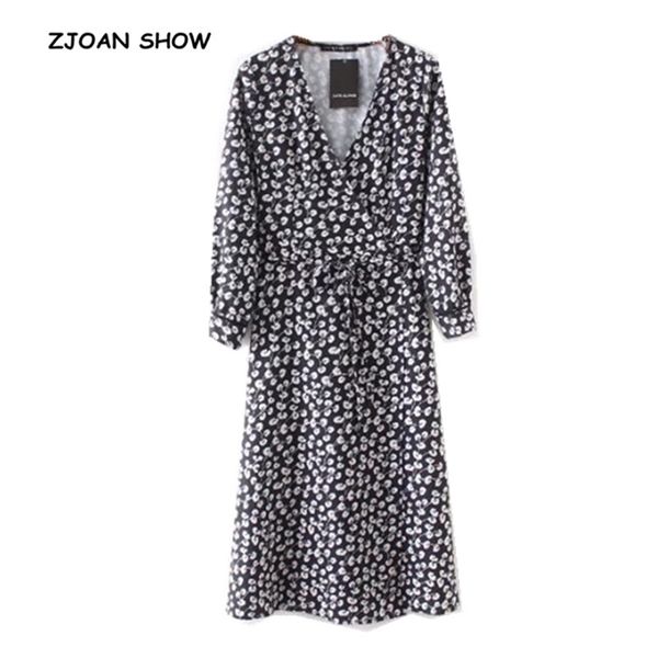 french cross v neck floral print lacing up dress retro long sleeve front slit mid-calf slim fit wrap dresses woman vestido 210429, Black;gray
french cross v neck floral print lacing up dress retro long sleeve front slit mid-calf slim fit wrap dresses woman vestido 210429, Black;gray