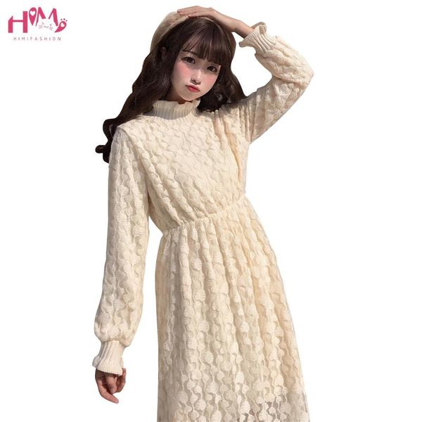 casual dresses japanese style long sleeve women midi dress autumn fleece warm lace hollow out kawaii high waist sweet party, Black;gray
casual dresses japanese style long sleeve women midi dress autumn fleece warm lace hollow out kawaii high waist sweet party, Black;gray