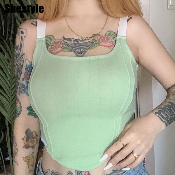 shestyle green asymmestrical camis women winter basic crop patchwork new arrivals chic elastic tanks stylishby, Black;white
shestyle green asymmestrical camis women winter basic crop patchwork new arrivals chic elastic tanks stylishby, Black;white