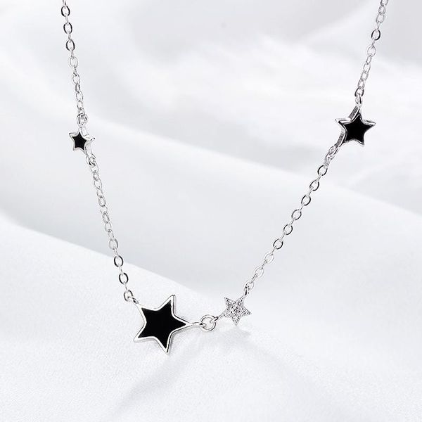 beautiful flash crystal star fashion jewelry black epoxy temperament women pendant necklaces, Silver
beautiful flash crystal star fashion jewelry black epoxy temperament women pendant necklaces, Silver