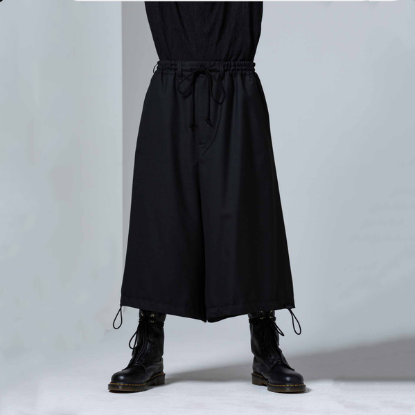 men's pants capris youth leisure trend handsome straight loose and versatile wide leg drawstring, Black
men's pants capris youth leisure trend handsome straight loose and versatile wide leg drawstring, Black