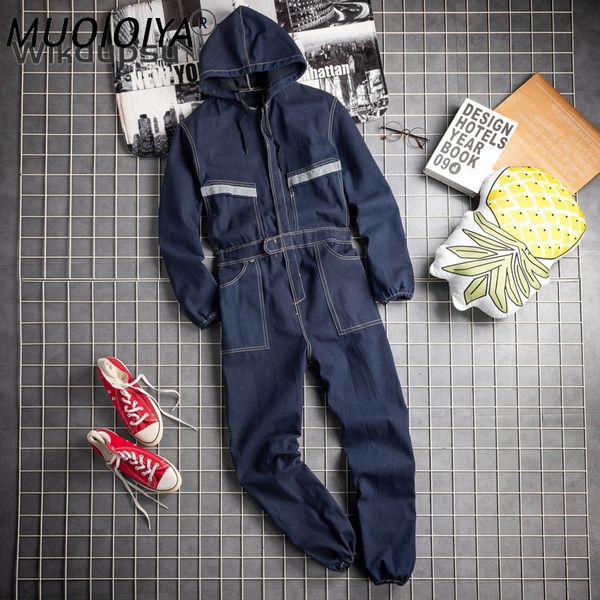 men's jeans overall jumpsuit professional work wear working pants reflective design clothing men suit uniform workwear plus size q231, Blue
men's jeans overall jumpsuit professional work wear working pants reflective design clothing men suit uniform workwear plus size q231, Blue