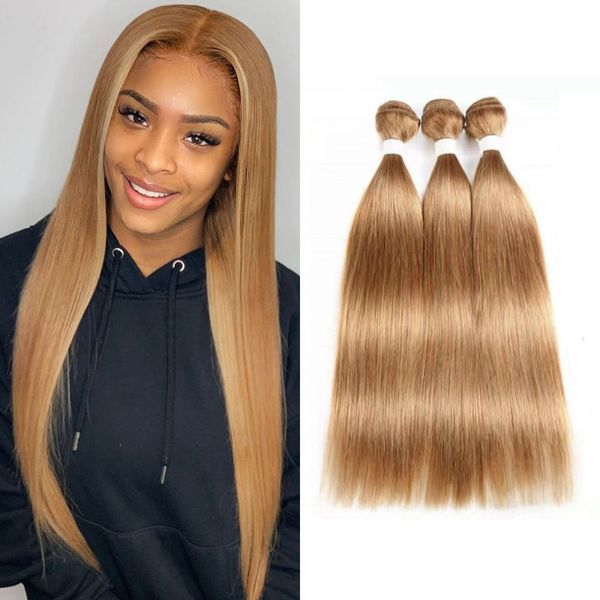color 27 straight brazilian extenstions honey blonde bundle human hair non-remy 3/4 bundles for women, Black
color 27 straight brazilian extenstions honey blonde bundle human hair non-remy 3/4 bundles for women, Black